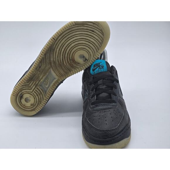 Nike Air Force 1 Low Space Jam Computer Chip Youth 5.5Y Grey Blue